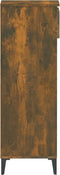vidaXL - Schoenenrek - 40x36x105 - cm - bewerkt - hout - gerookt - eikenkleurig