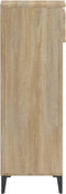 vidaXL - Schoenenrek - 40x36x105 - cm - bewerkt - hout - sonoma - eikenkleurig