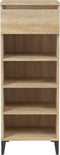 vidaXL - Schoenenrek - 40x36x105 - cm - bewerkt - hout - sonoma - eikenkleurig