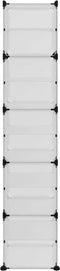 vidaXL - Schoenenrek - 44x31,5x153,5 - cm - polypropeen - transparant