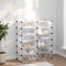 vidaXL - Schoenenrek - 44x31,5x153,5 - cm - polypropeen - transparant