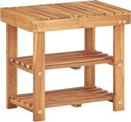 vidaXL - Schoenenrek - 50x32x45 - cm - massief - acaciahout