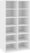 vidaXL - Schoenenrek - 54x34x100,5 - cm - bewerkt - hout - betongrijs