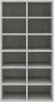 vidaXL - Schoenenrek - 54x34x100,5 - cm - bewerkt - hout - betongrijs