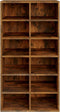vidaXL - Schoenenrek - 54x34x100,5 - cm - bewerkt - hout - gerookt - eikenkleurig
