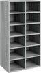 vidaXL - Schoenenrek - 54x34x100,5 - cm - bewerkt - hout - grijs - sonoma - eikenkleur