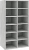 vidaXL - Schoenenrek - 54x34x100,5 - cm - bewerkt - hout - grijs - sonoma - eikenkleur