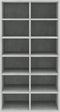 vidaXL - Schoenenrek - 54x34x100,5 - cm - bewerkt - hout - grijs - sonoma - eikenkleur