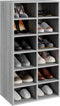vidaXL - Schoenenrek - 54x34x100,5 - cm - bewerkt - hout - grijs - sonoma - eikenkleur