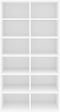 vidaXL - Schoenenrek - 54x34x100,5 - cm - bewerkt - hout - wit