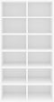 vidaXL - Schoenenrek - 54x34x100,5 - cm - bewerkt - hout - wit