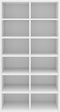 vidaXL - Schoenenrek - 54x34x100,5 - cm - bewerkt - hout - wit
