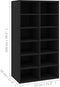 vidaXL - Schoenenrek - 54x34x100,5 - cm - bewerkt - hout - zwart