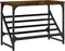 vidaXL - Schoenenrek - 60x30x45 - cm - bewerkt - hout - gerookt - eikenkleurig