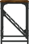 vidaXL - Schoenenrek - 60x30x45 - cm - bewerkt - hout - gerookt - eikenkleurig