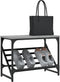 vidaXL - Schoenenrek - 60x30x45 - cm - bewerkt - hout - grijs - sonoma