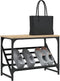 vidaXL - Schoenenrek - 60x30x45 - cm - bewerkt - hout - sonoma - eikenkleurig