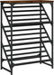 vidaXL - Schoenenrek - 60x30x85 - cm - bewerkt - hout - gerookt - eikenkleurig