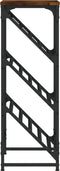 vidaXL - Schoenenrek - 60x30x85 - cm - bewerkt - hout - gerookt - eikenkleurig