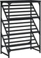 vidaXL - Schoenenrek - 60x30x85 - cm - bewerkt - hout - zwart