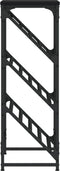 vidaXL - Schoenenrek - 60x30x85 - cm - bewerkt - hout - zwart