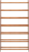 vidaXL - Schoenenrek - 65x24x117 - cm - bewerkt - hout - bruin
