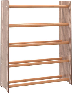 vidaXL - Schoenenrek - 65x24x81 - cm - bewerkt - hout - bruin
