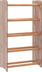 vidaXL - Schoenenrek - 65x24x81 - cm - bewerkt - hout - bruin