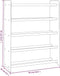 vidaXL - Schoenenrek - 65x24x81 - cm - bewerkt - hout - bruin