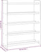 vidaXL - Schoenenrek - 65x24x81 - cm - bewerkt - hout - bruin