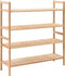 vidaXL - Schoenenrek - 69x26x40 - cm - massief - walnotenhout