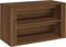 vidaXL - Schoenenrek - 75x35x45 - cm - bewerkt - hout - bruin - eikenkleur