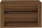 vidaXL - Schoenenrek - 75x35x45 - cm - bewerkt - hout - bruin - eikenkleur