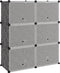 vidaXL - Schoenenrek - 84,5x31x93,5 - cm - polypropeen - zwart