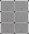 vidaXL - Schoenenrek - 84,5x31x93,5 - cm - polypropeen - zwart