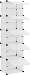 vidaXL - Schoenenrek - 84x31,5x93 - cm - polypropeen - transparant