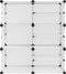 vidaXL - Schoenenrek - 84x31,5x93 - cm - polypropeen - transparant