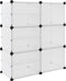 vidaXL - Schoenenrek - 84x31,5x93 - cm - polypropeen - transparant
