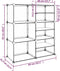 vidaXL - Schoenenrek - 84x31,5x93 - cm - polypropeen - transparant