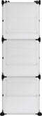 vidaXL - Schoenenrek - 84x31,5x93 - cm - polypropeen - transparant