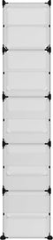 vidaXL - Schoenenrek - 84x31,5x93 - cm - polypropeen - transparant