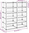 vidaXL - Schoenenrek - 84x32x88,5 - cm - polypropeen - transparant