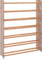 vidaXL - Schoenenrek - 90x24x117 - cm - bewerkt - hout - bruin