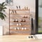 vidaXL - Schoenenrek - 90x24x117 - cm - bewerkt - hout - bruin