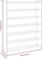vidaXL - Schoenenrek - 90x24x117 - cm - bewerkt - hout - bruin