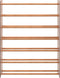 vidaXL - Schoenenrek - 90x24x117 - cm - bewerkt - hout - bruin