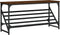 vidaXL - Schoenenrek - 90x30x45 - cm - bewerkt - hout - bruin - eikenkleur