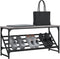 vidaXL - Schoenenrek - 90x30x45 - cm - bewerkt - hout - grijs - sonoma - eikenkleurig
