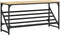 vidaXL - Schoenenrek - 90x30x45 - cm - bewerkt - hout - sonoma - eikenkleurig