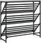 vidaXL - Schoenenrek - 90x30x85 - cm - bewerkt - hout - grijs - sonoma